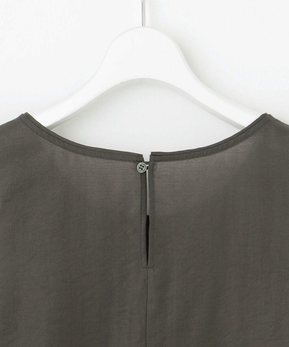 23区 【SLOW/一部店舗限定】ブライトヴィンテージクロス ノースリーブ ブラウス 