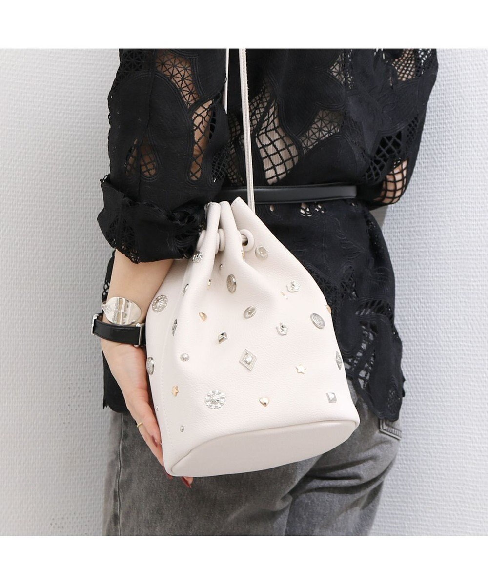 UNBILLION カカトゥ kakatoo / WEB限定ビジューミックスチャーム ドロストバッグ 