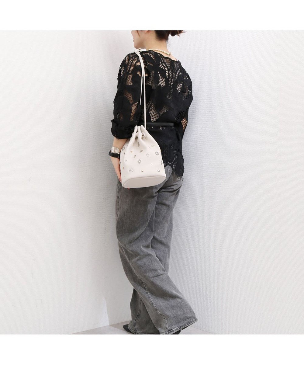 UNBILLION カカトゥ kakatoo / WEB限定ビジューミックスチャーム ドロストバッグ 