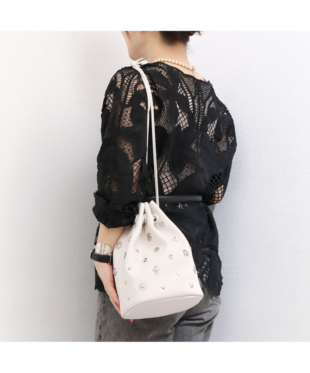 UNBILLION カカトゥ kakatoo / WEB限定ビジューミックスチャーム ドロストバッグ 