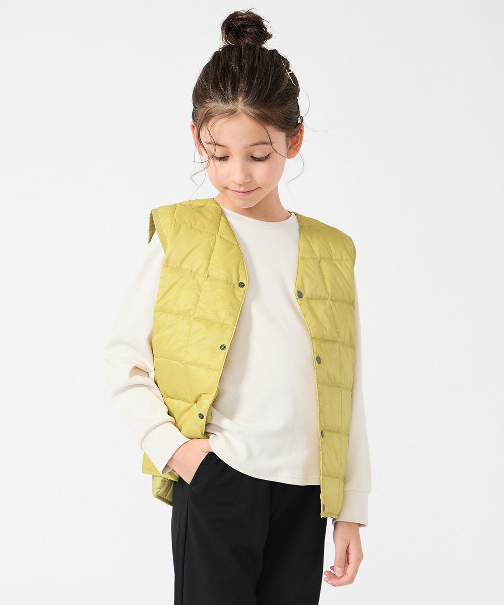 UNFILO 【120-150cm】TAION Vネック ダウンベスト(UNISEX) 