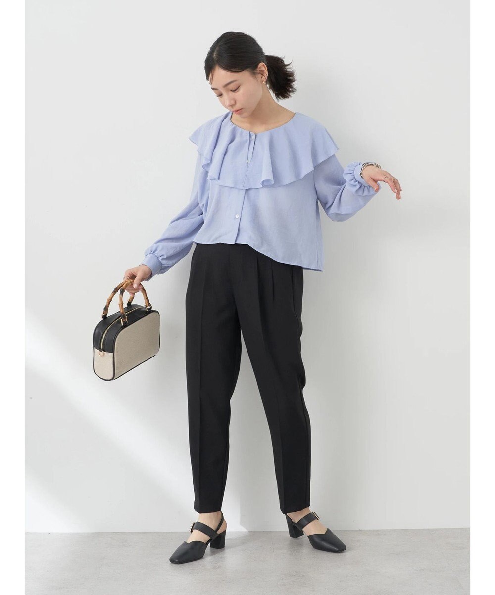 earth music&ecology ラッフルショートブラウス 