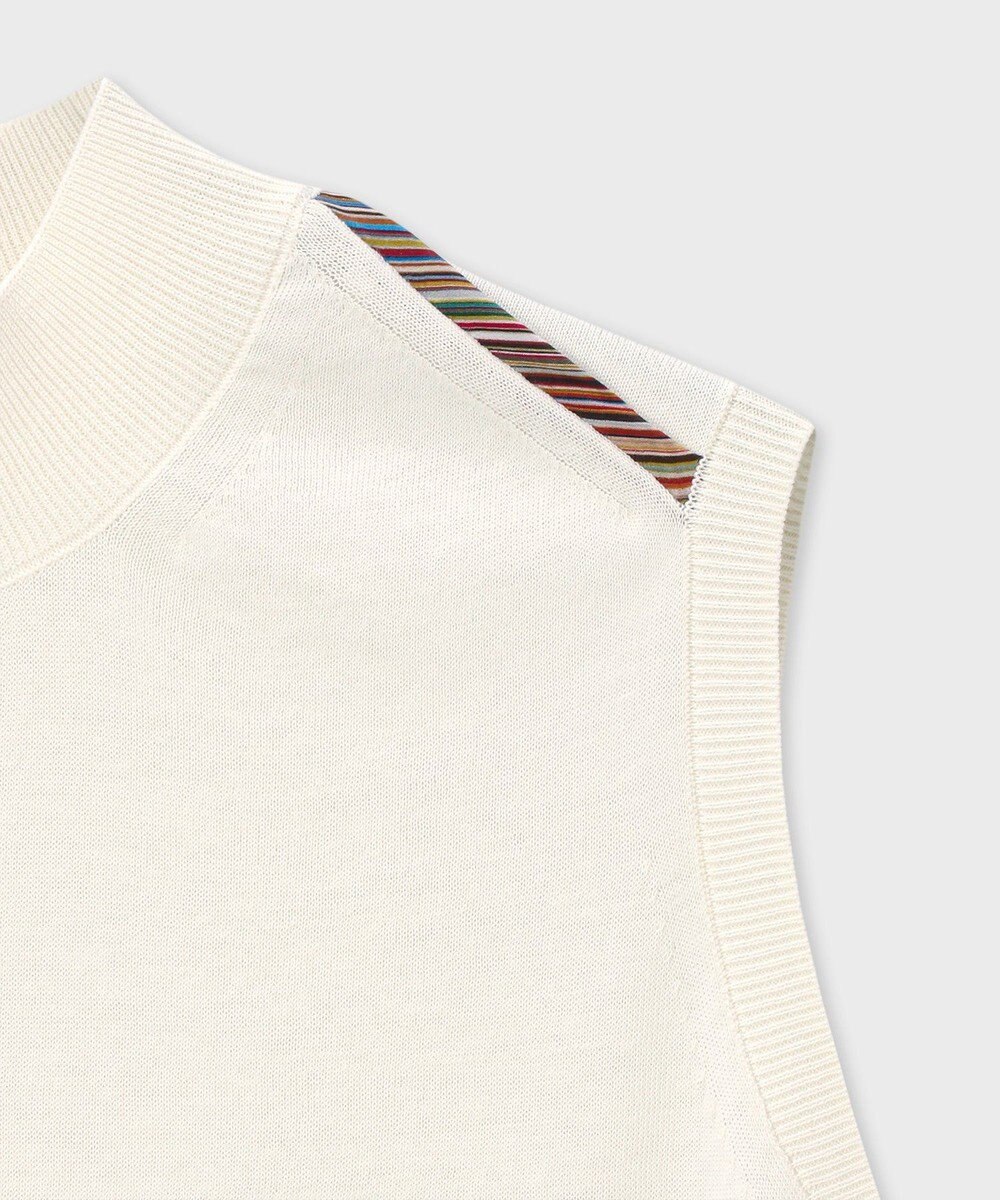 Paul Smith パイピングストライプ ノースリーブ ニット 