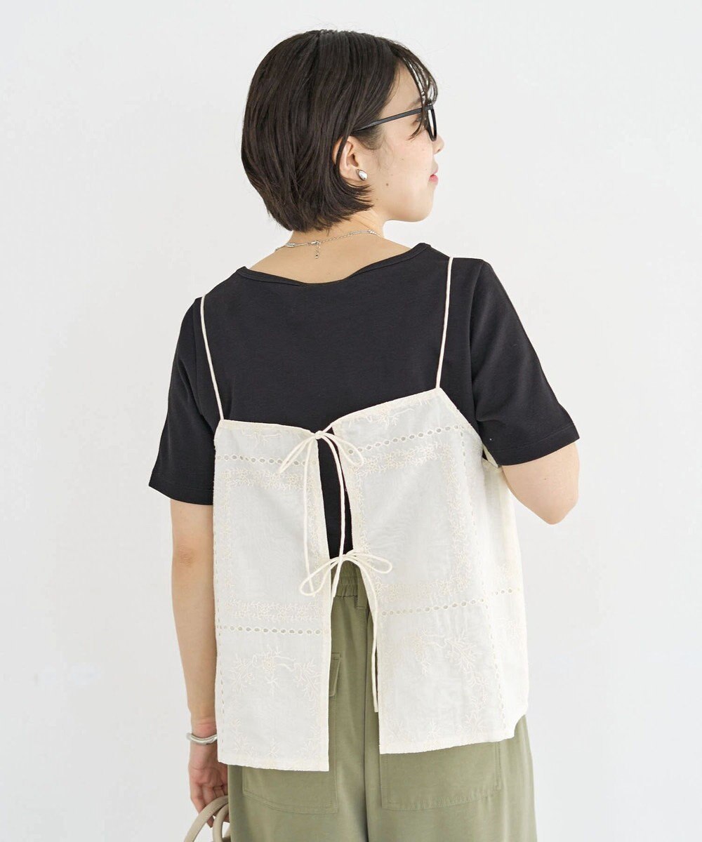 Green Parks 前後２ＷＡＹレース刺繍ビスチェ 