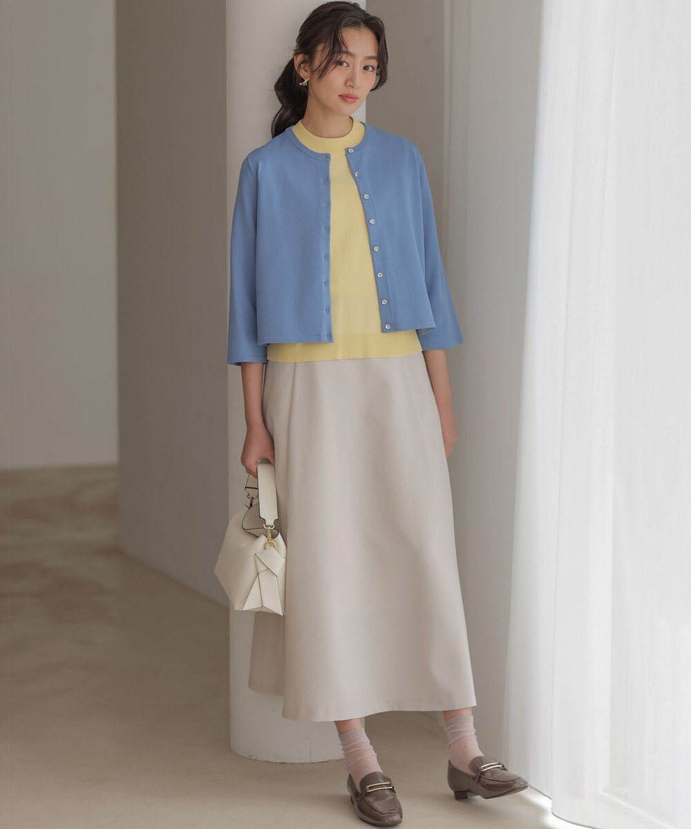 組曲 S マイラックカラー 6分袖 ニット 