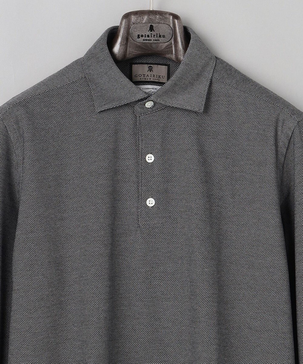 GOTAIRIKU あのBIZポロが 長袖に【仕事で着られる】キレイめ 鹿の子 ビズポロシャツ_ロング 