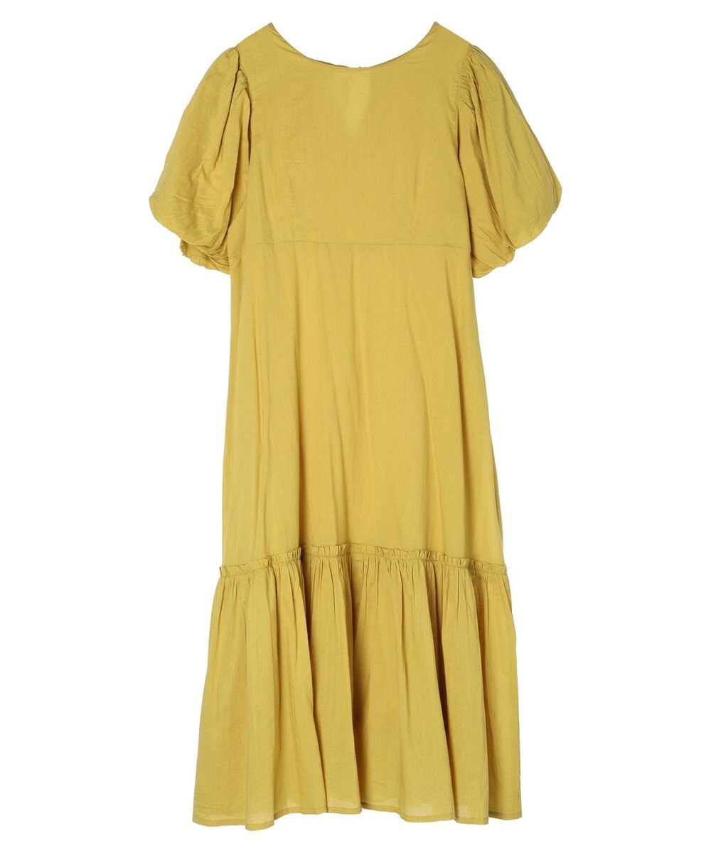 earth music&ecology コットンボイルパフスリーブワンピース 