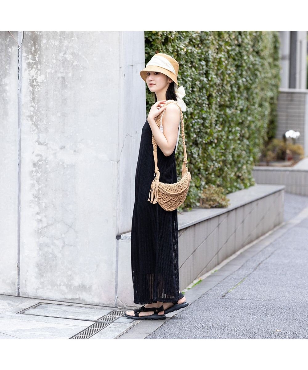 林八百吉商店 un chapeau  スカーフ付ペーパーハット 