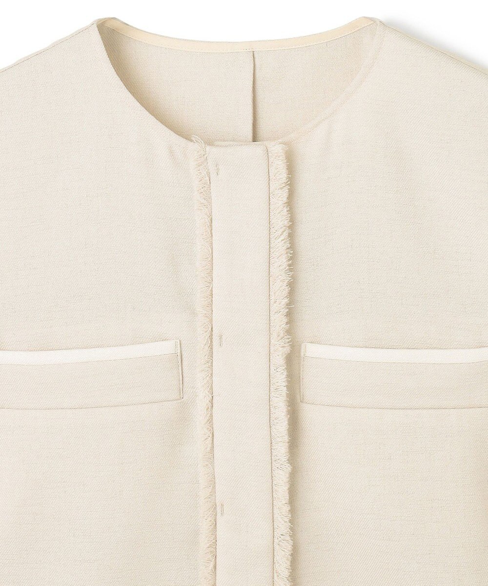 uncrave リネンライクツイル ジレブラウス 