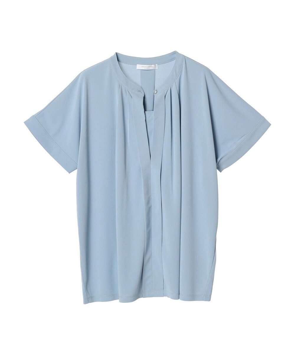 Green Parks ２ｗａｙ　フレンチスリーブ釦付ブラウソー 