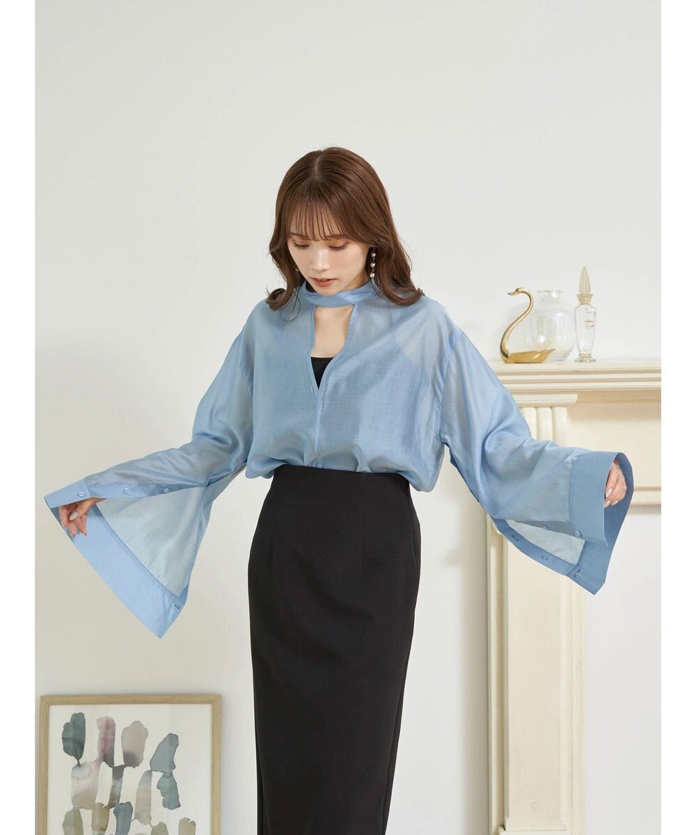 earth music&ecology マルチウェイシアーシャツ 