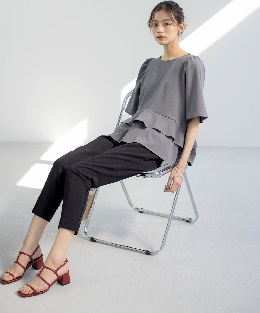 組曲 S 【ご好評につき追加生産！】ジョーゼットジャージースタイルアップ パンツ 