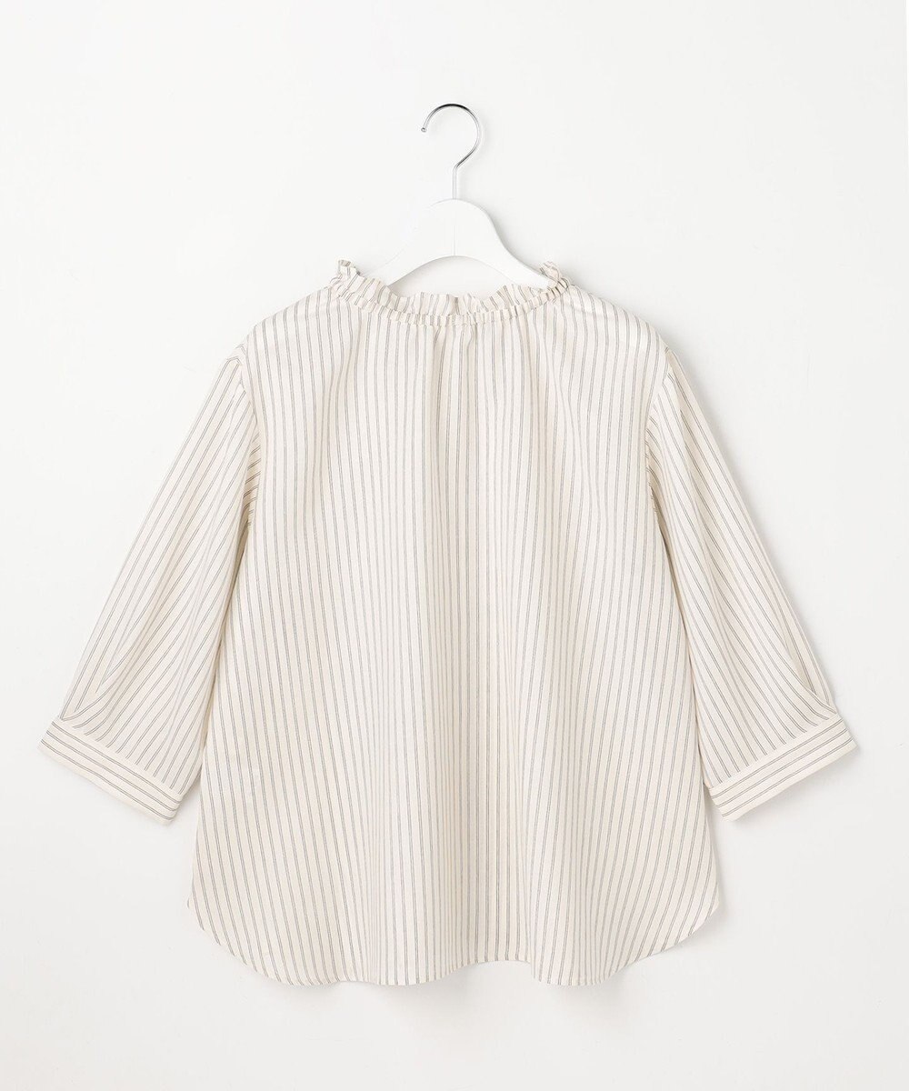 ANY SIS L 【2WAY】スムージーポリエステル フリルネック ブラウス 