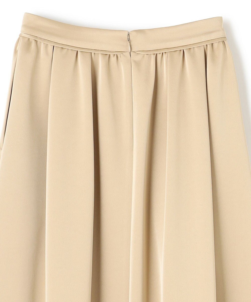 uncrave シャイニーダブルサテン フレアスカート 