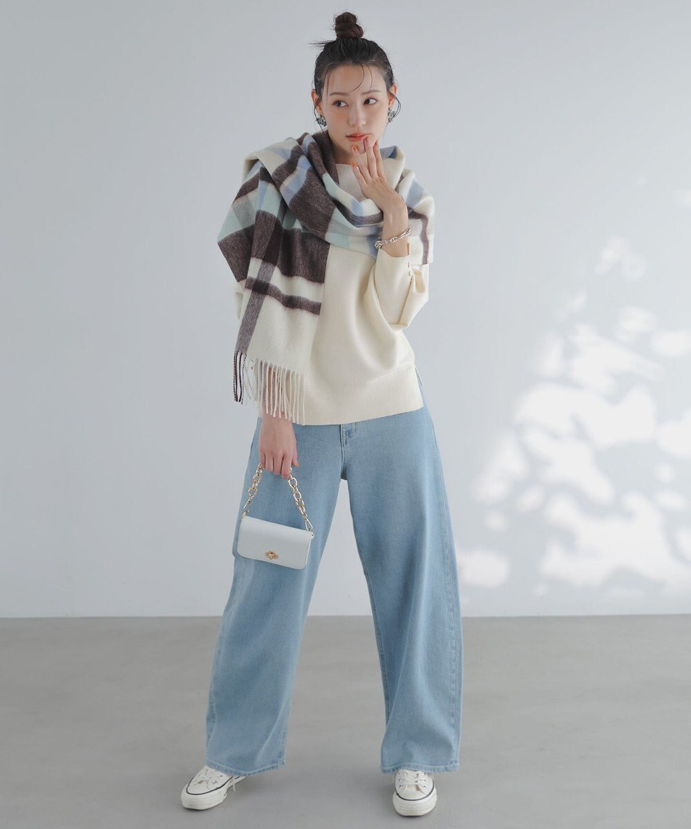 ANY SIS 【美Denimシリーズ】セミカーブワイド デニム 