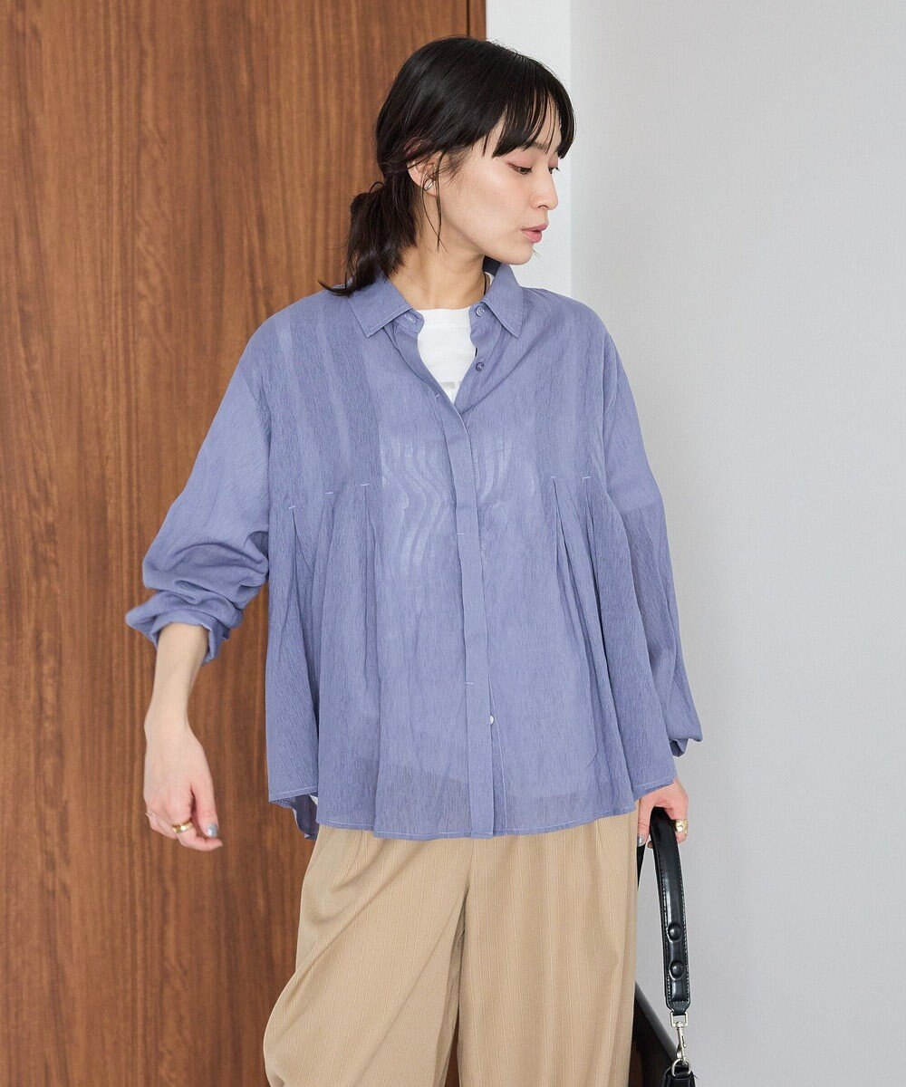 CRAFT STANDARD BOUTIQUE ヴィンテージボイルタックフレアシャツ 