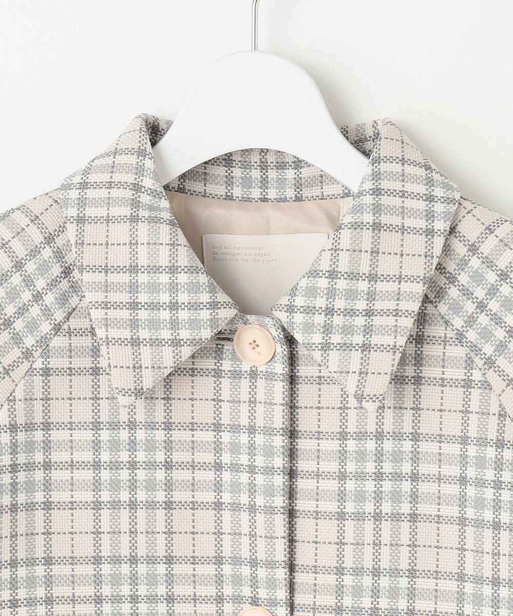 自由区 S 【洗える】オルタネートチェック コート 