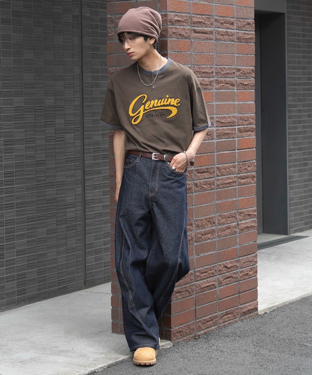WEGO 【機能T/ユニセックス着用ITEM/MLサイズ展開】接触冷感グラフィックヘンリーBIG　T（SS） 