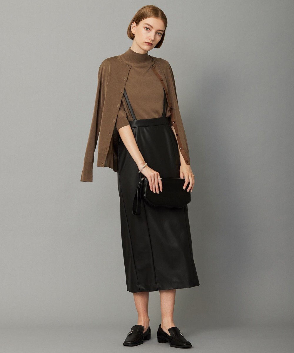 ICB 【洗える】 ウールアセテートハイゲージ ハイネックプルオーバー 