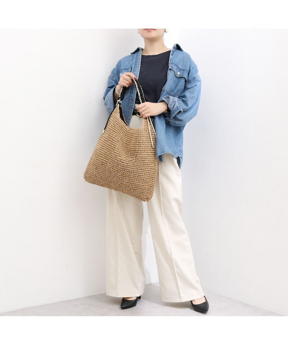 UNBILLION カシュカシュ cachecache / パラコードハンドルクロッシェトート カゴバッグ 