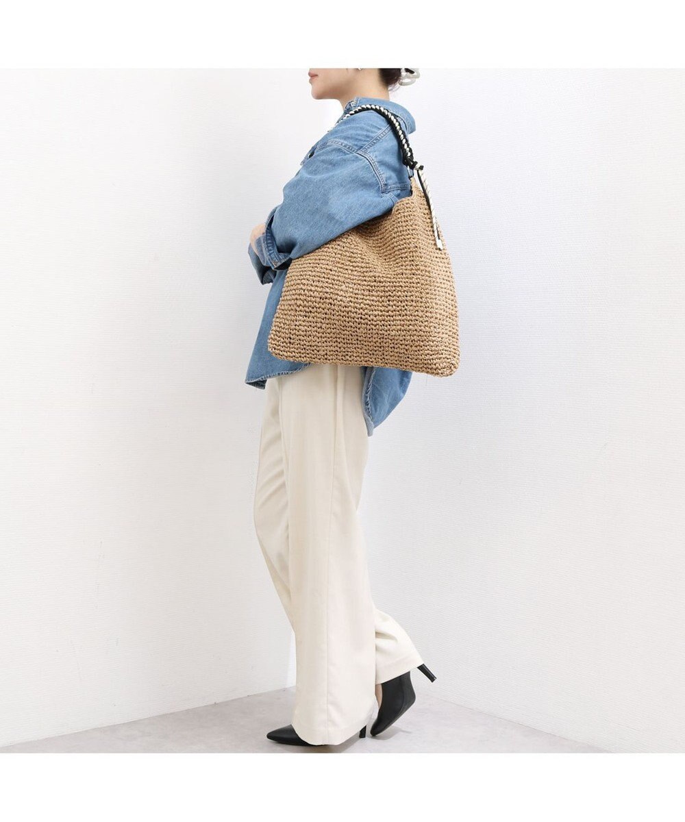 UNBILLION カシュカシュ cachecache / パラコードハンドルクロッシェトート カゴバッグ 