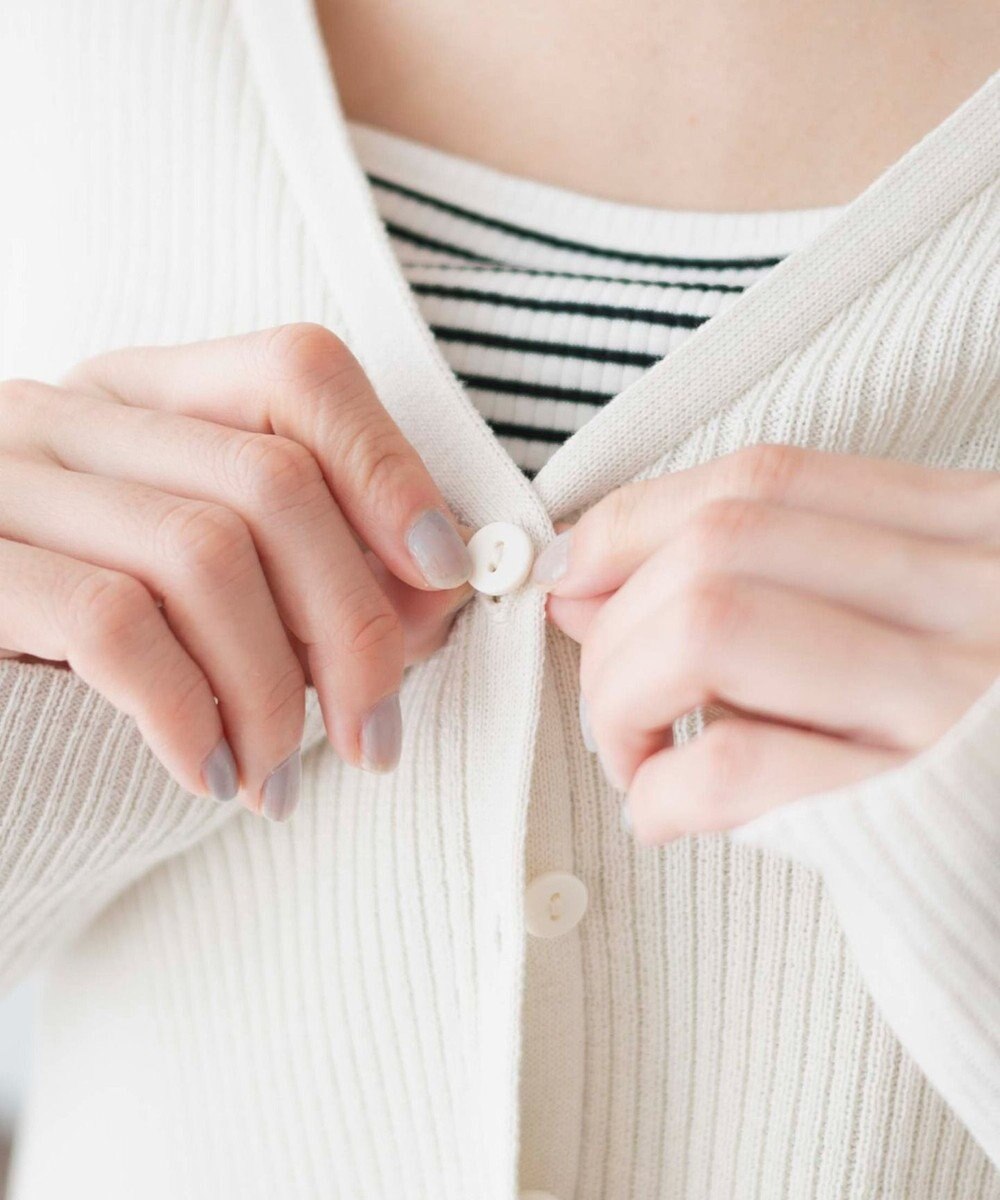 WEGO カラーリブショートカーデ 