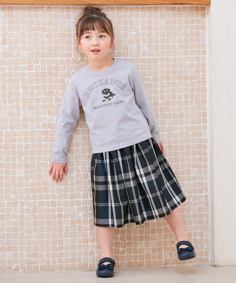 ANY KIDS カラー チェック スカート 