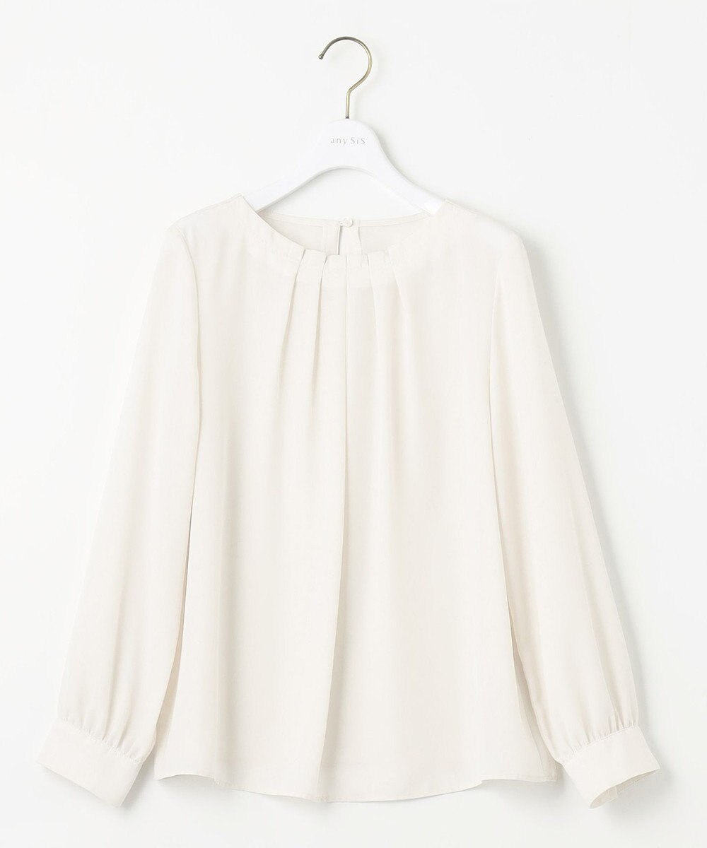 ANY SIS 【洗える】フロントタックノーブル ブラウス 