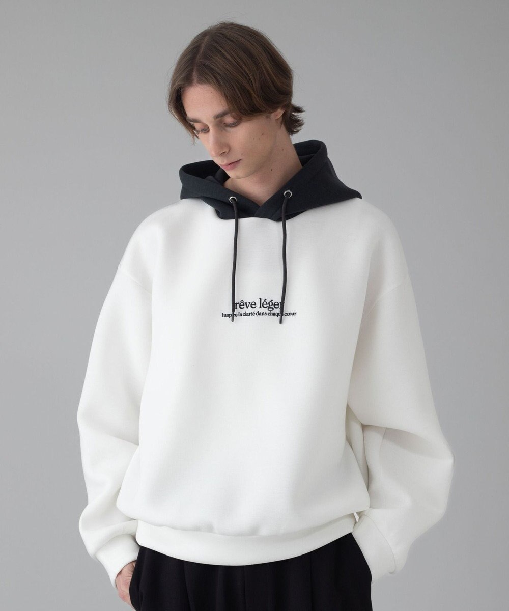 WEGO 【ユニセックス着用ITEM/MLサイズ展開】ワンポイントバイカラープルパーカー 