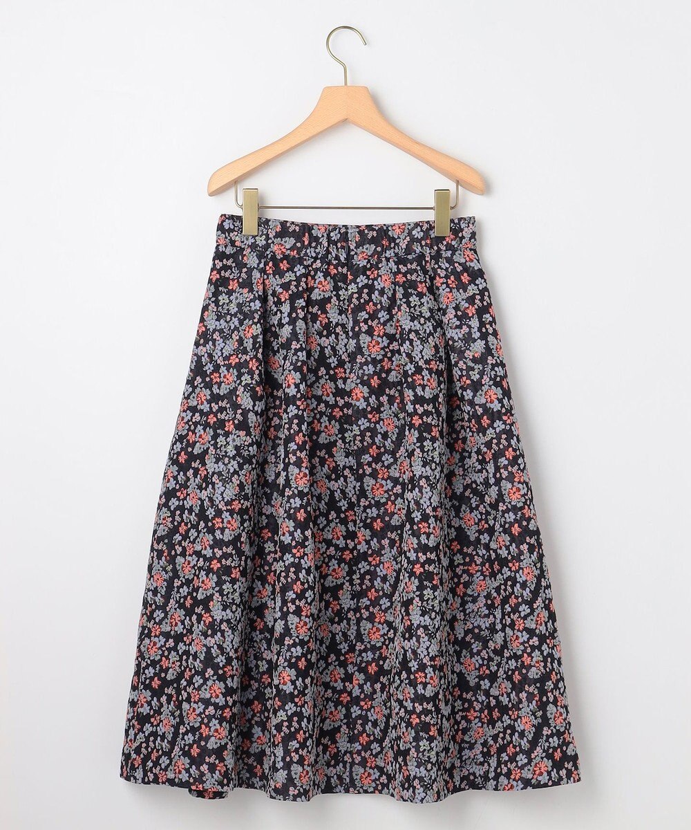 組曲 S 【加藤ローサさん着用】フラワージャカード スカート 