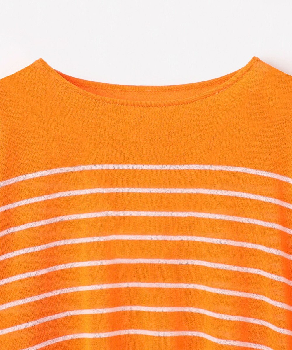 ANY L 【手洗い可/アンチピリング】シアーバスクボーダーニット 