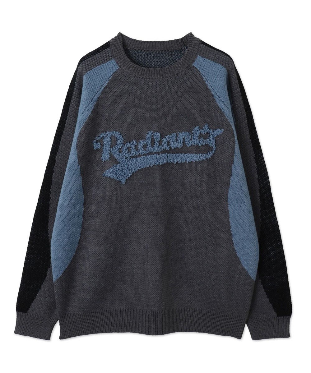 WEGO サガラロゴ配色BIGニットプルオーバー 