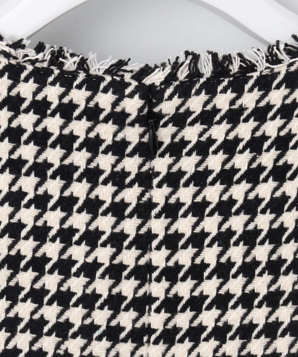 Feroux 【洗える】キーネックミディ ジャンスカ 