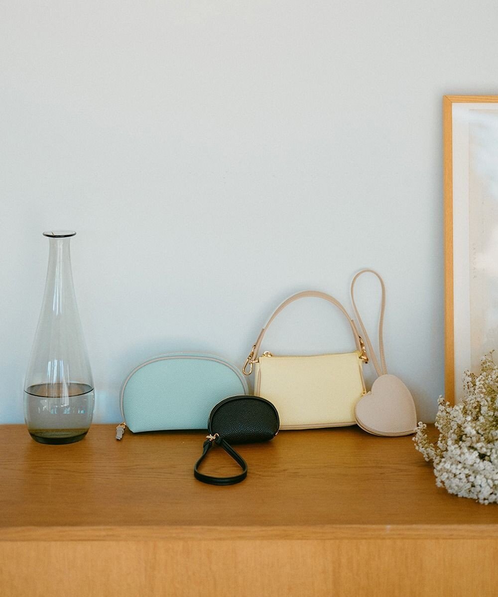 TOPKAPI 【Breath TOPKAPI】【TOPKAPI × 藤本美貴さんコラボ】スコッチグレイン ラウンド ミニポーチ キーケース/撥水 