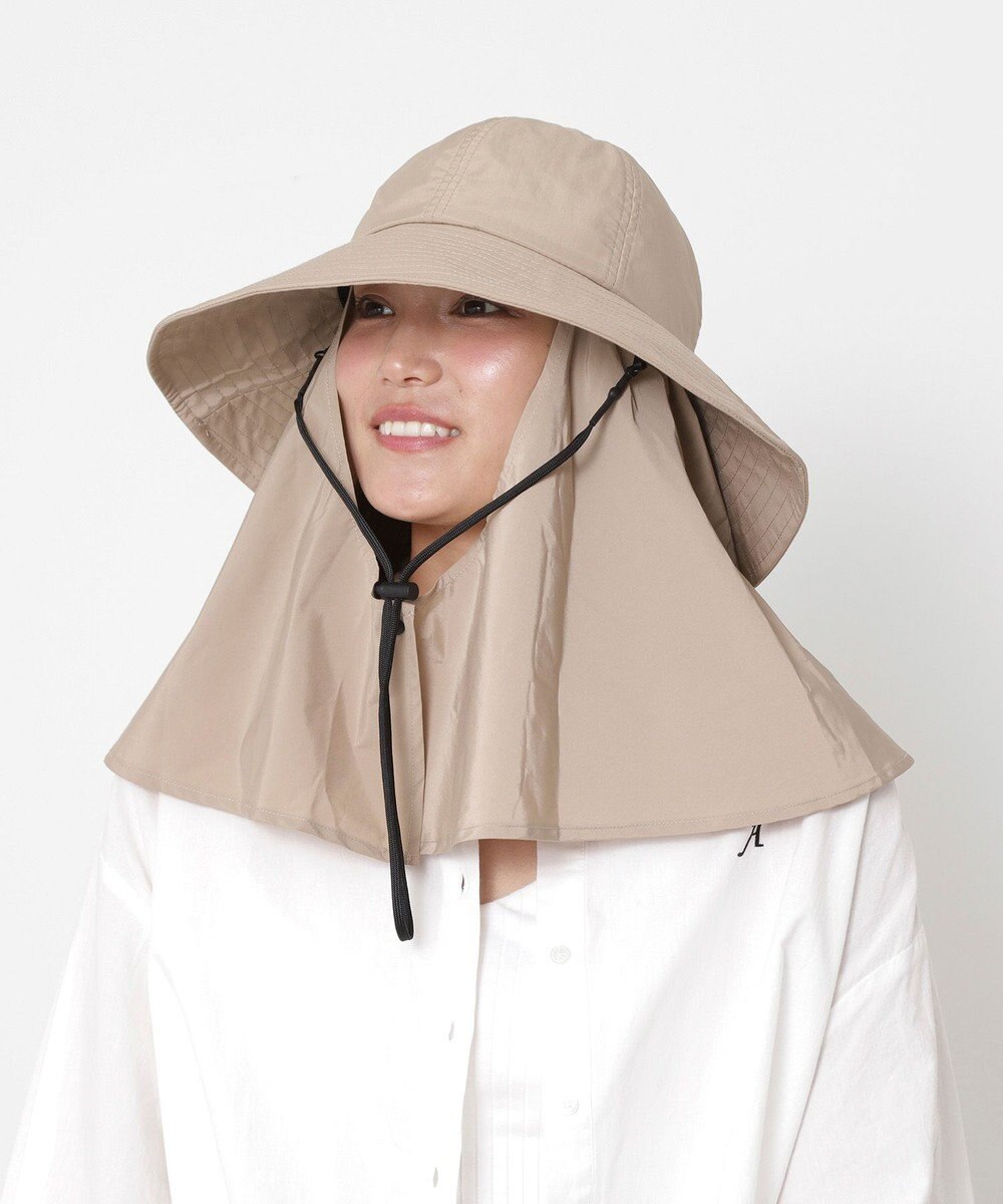 MOONBAT 【遮光100％/UVカット100％】フワクール (Fuwacool)  日差しを完全遮断バッククロスハット　遮光100　UV100 