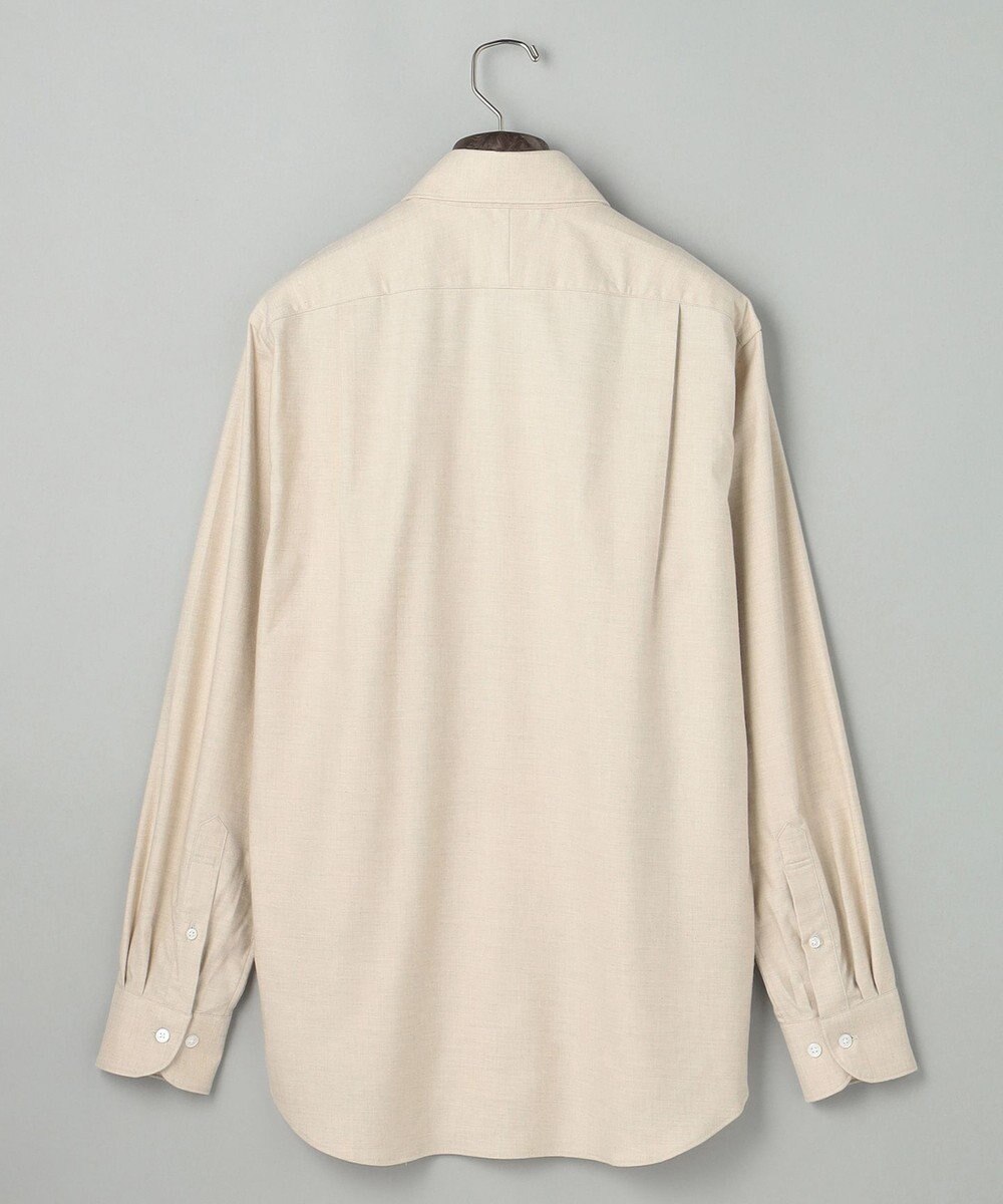 GOTAIRIKU 【洗える】コットンフラノシャツ_ カッタウェイカラー 