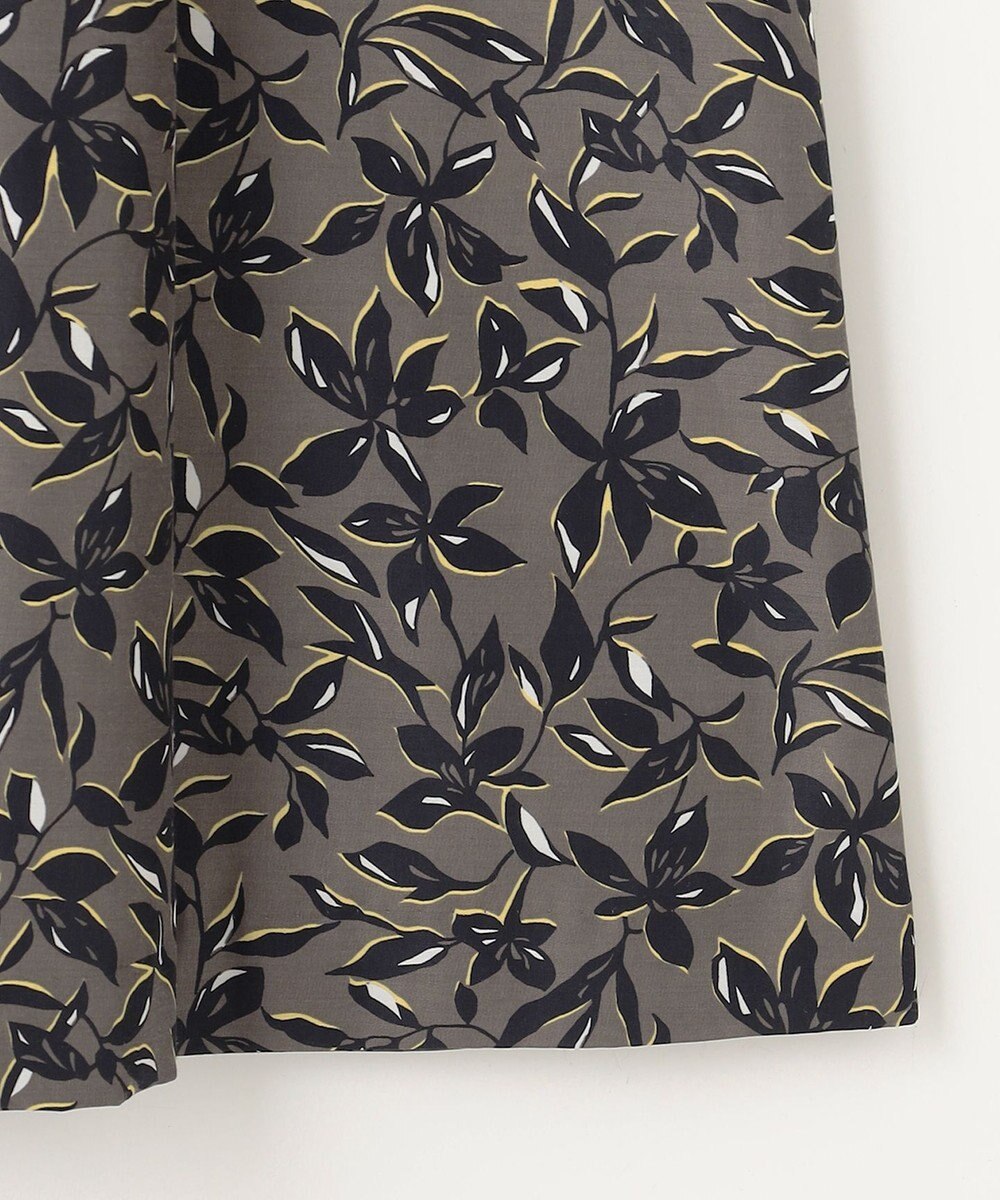 J.PRESS LADIES S 【洗える】ボタニカルプリント スカート 