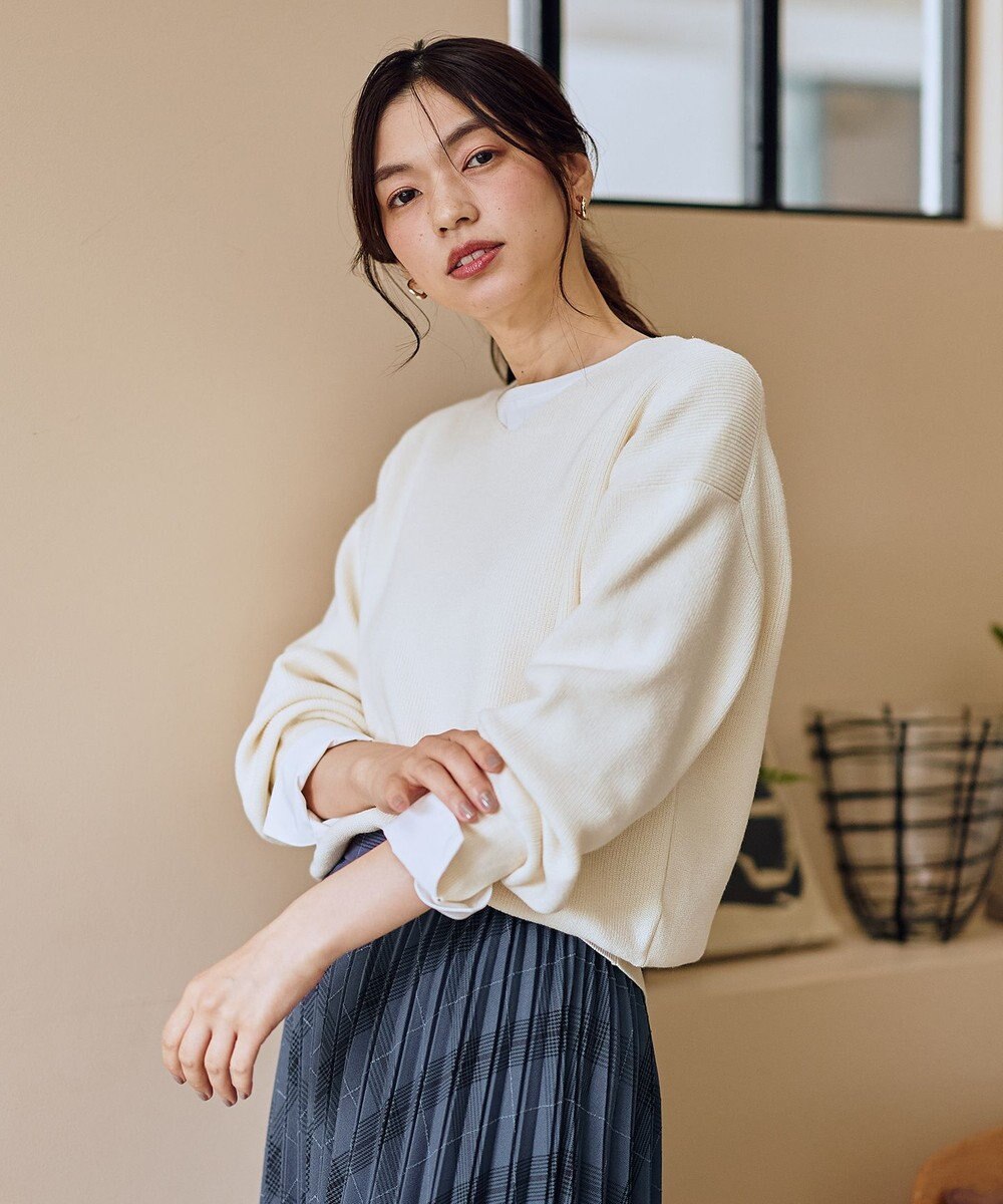 ANY 【8色展開】Vネックデイリーニット 