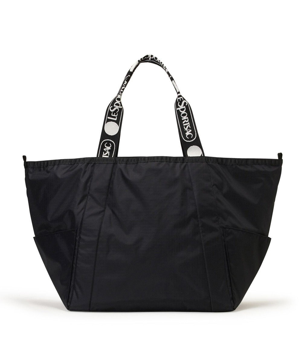 LeSportsac E/W REVERSIBLE PKT TOTE/ロゴジャカードブラックT 