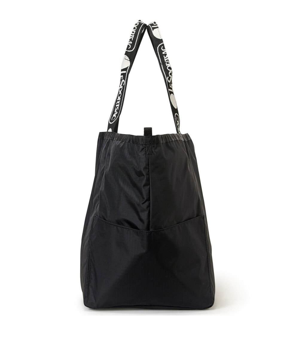 LeSportsac E/W REVERSIBLE PKT TOTE/ロゴジャカードブラックT 