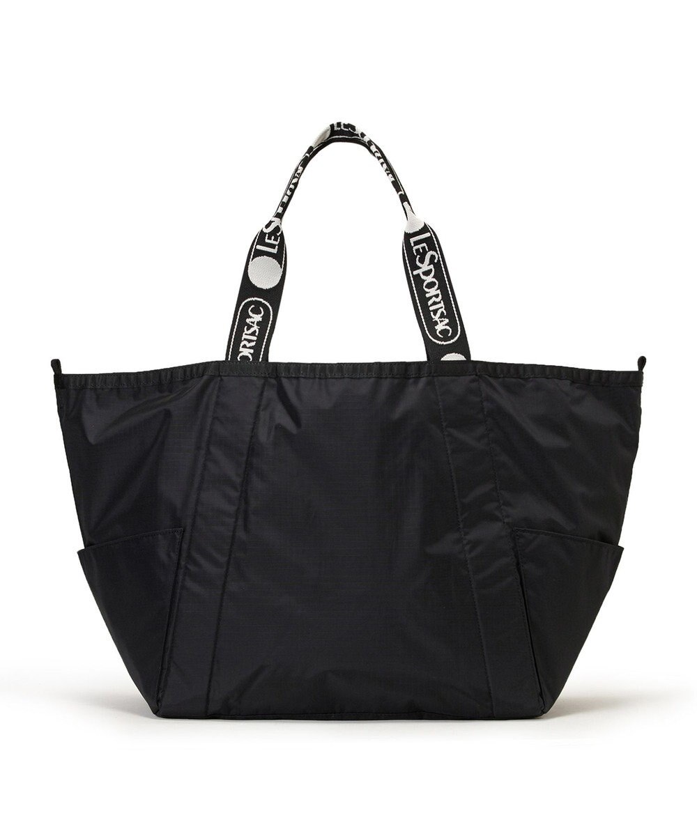 LeSportsac E/W REVERSIBLE PKT TOTE/ロゴジャカードブラックT 