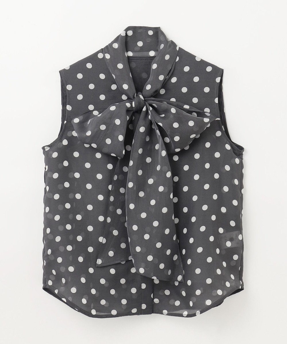 GRACE CONTINENTAL シアードットプリントブラウス 