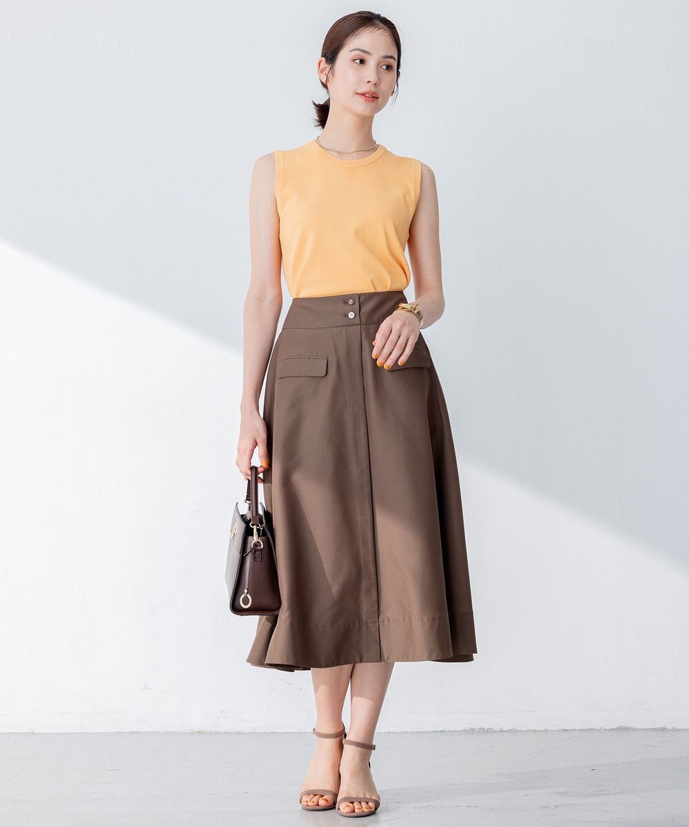 組曲 【洗える・アンサンブル対応】MINAノースリーブ ニット 