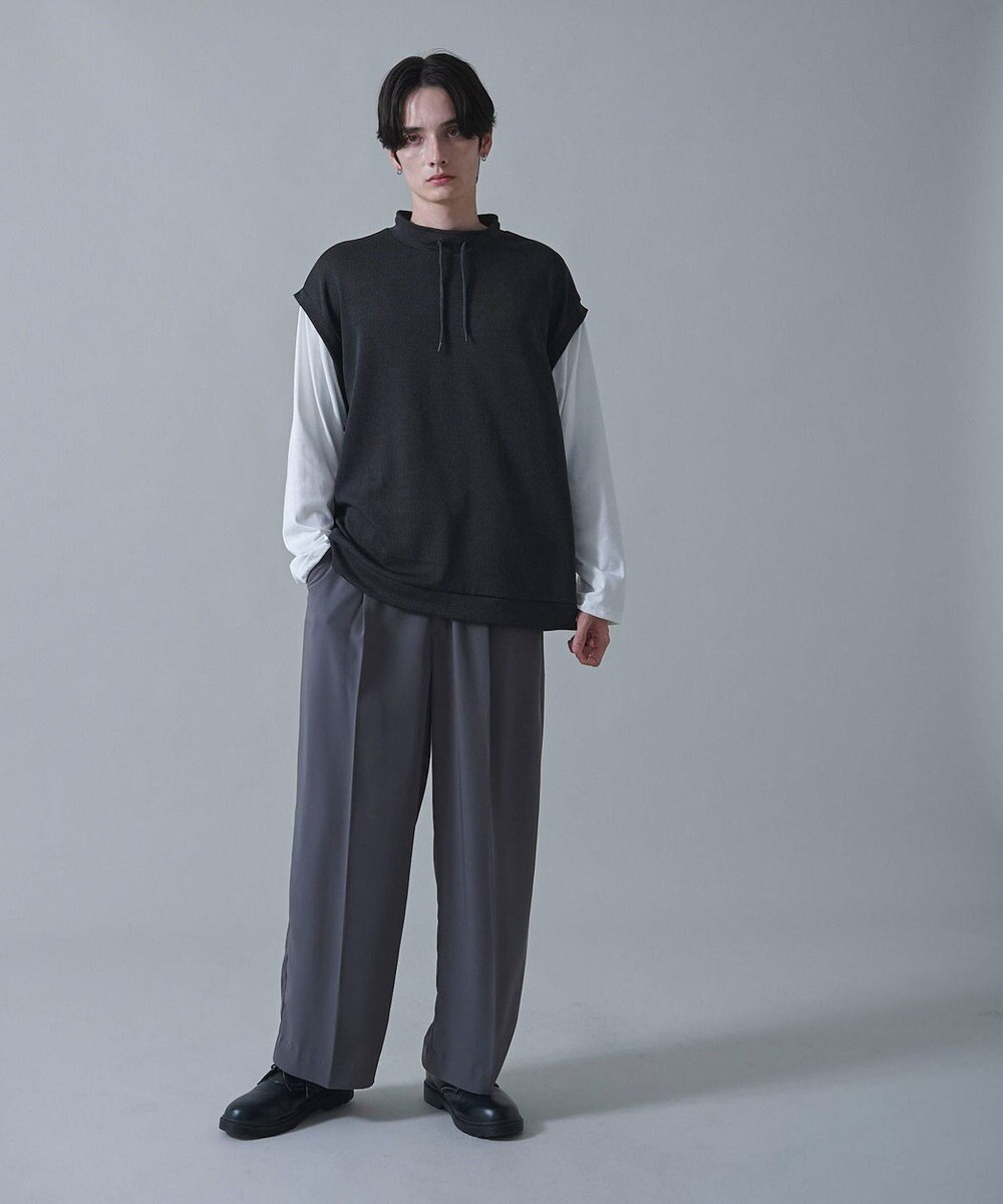 WEGO フェイクレイヤードモックネックベストT（LS） 