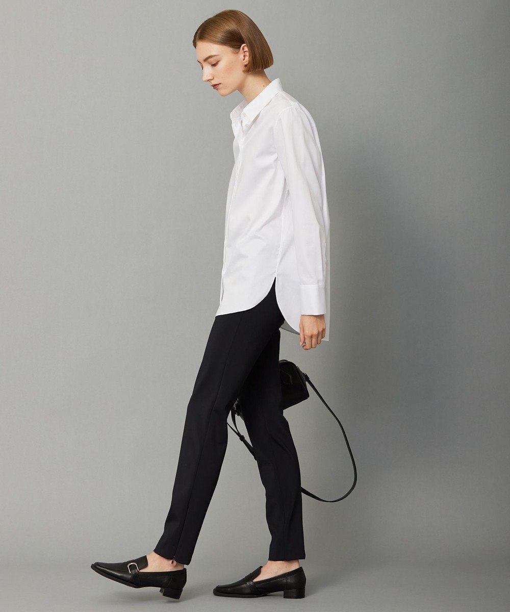 ICB 【洗える】 コットンサテンシャーティング シャツ 