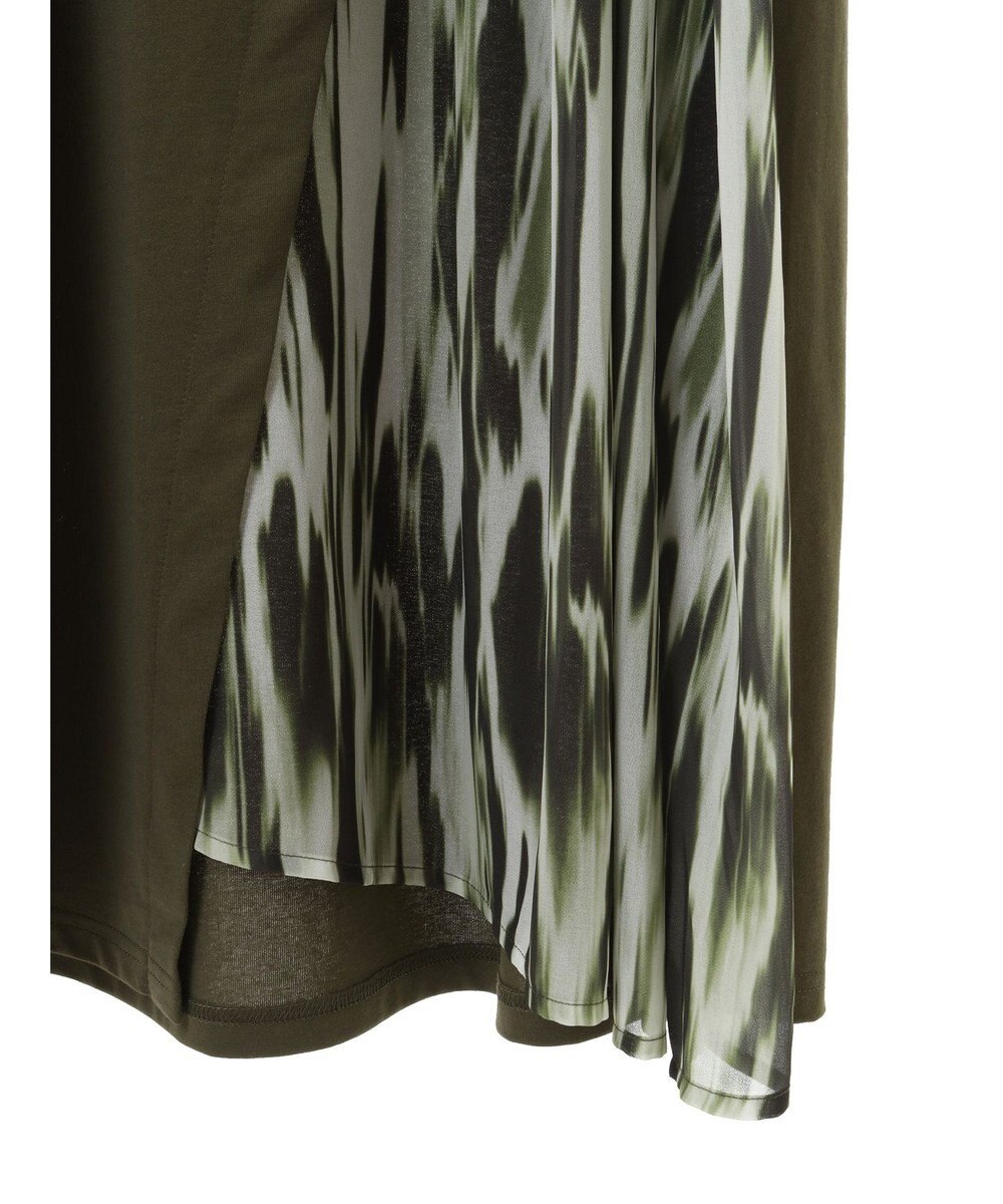 Green Parks 柄シアードッキングワンピース 