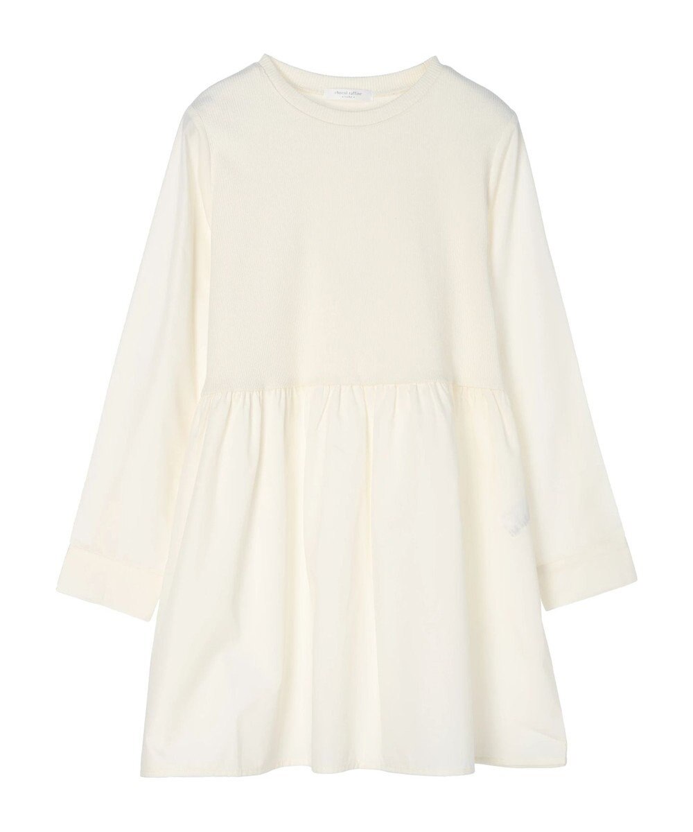 Green Parks リブドッキングカットソーボリュームチュニック 