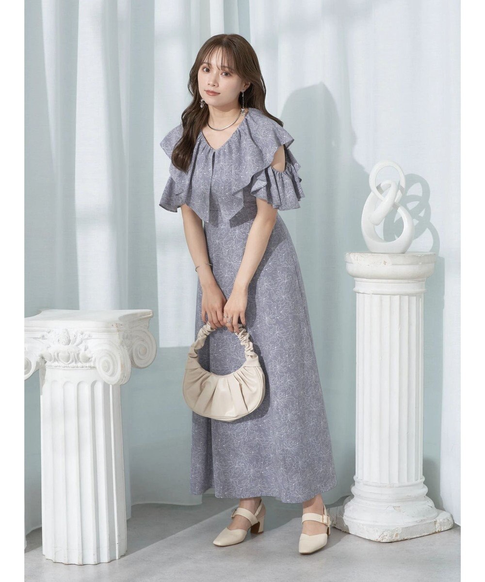 earth music&ecology ２ＷＡＹ　フリルスリーブワンピース 