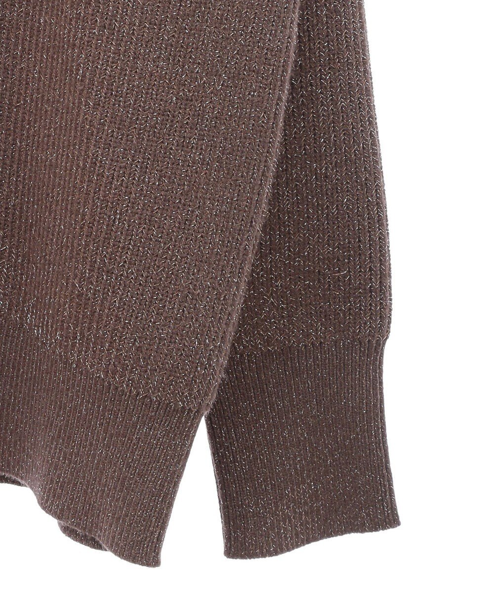 AMERICAN HOLIC ラメ入りＶネック片畦ニットプルオーバー 