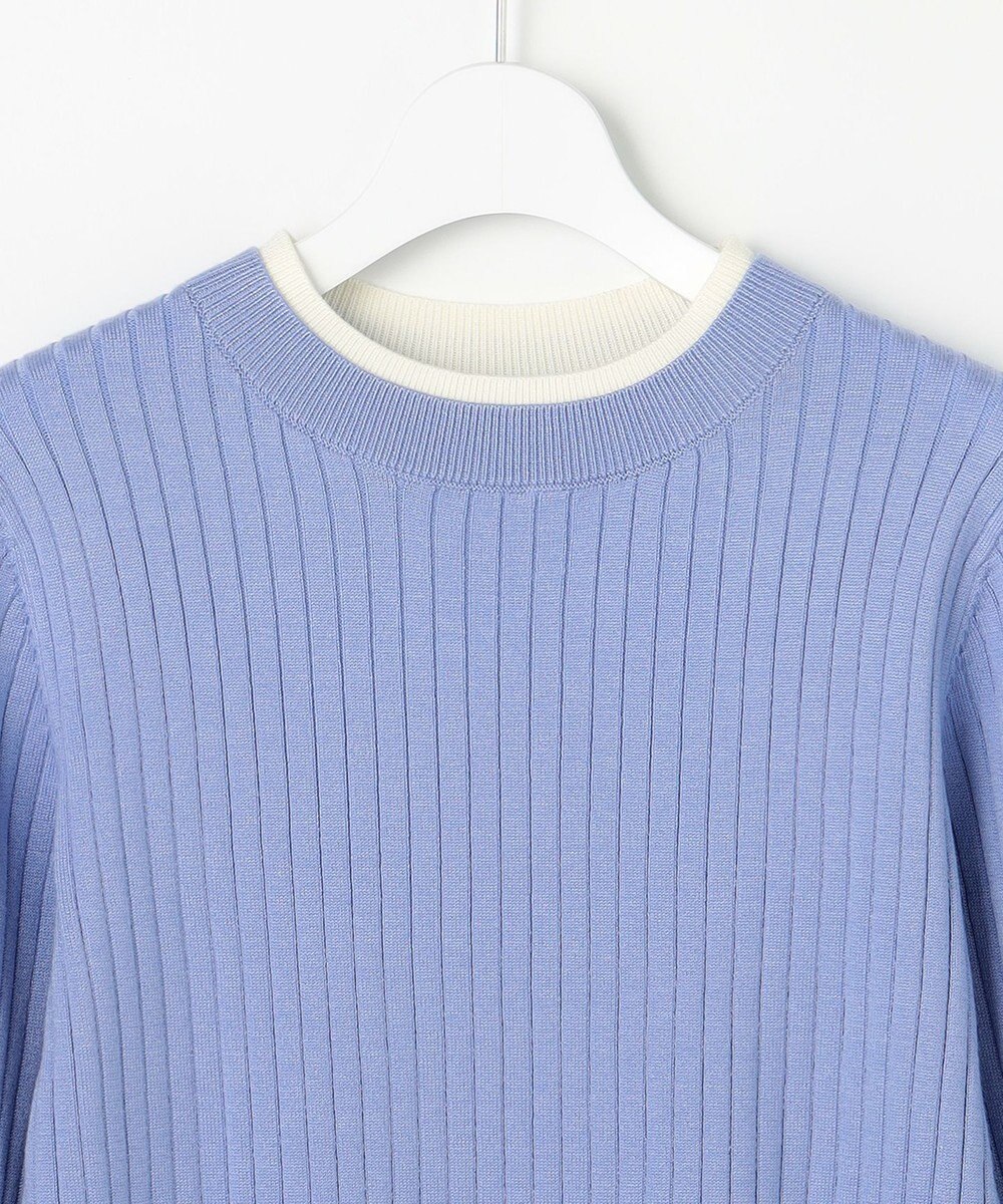 ANY SIS S 【WEB・一部店舗限定】ダブルカラー ニット 